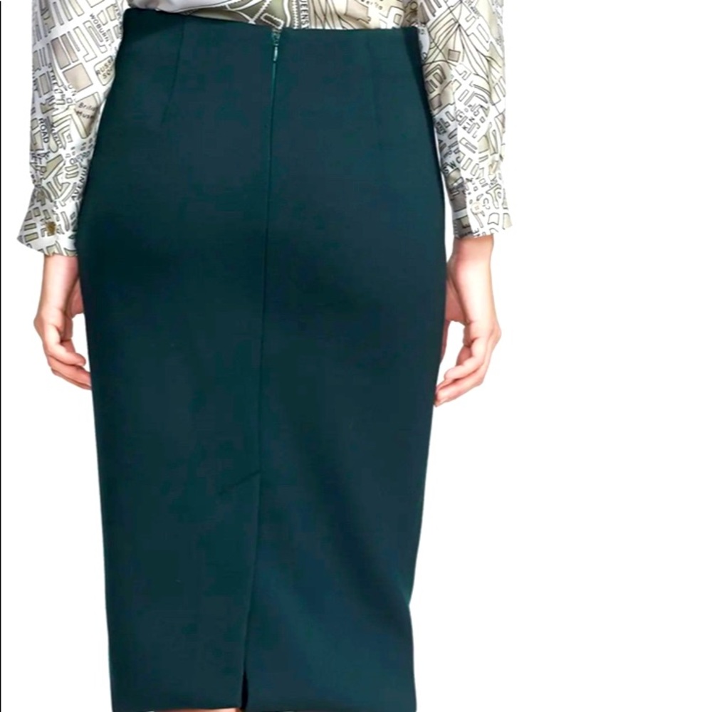 Burberry Prorsum IT42 wool skirt forrest green